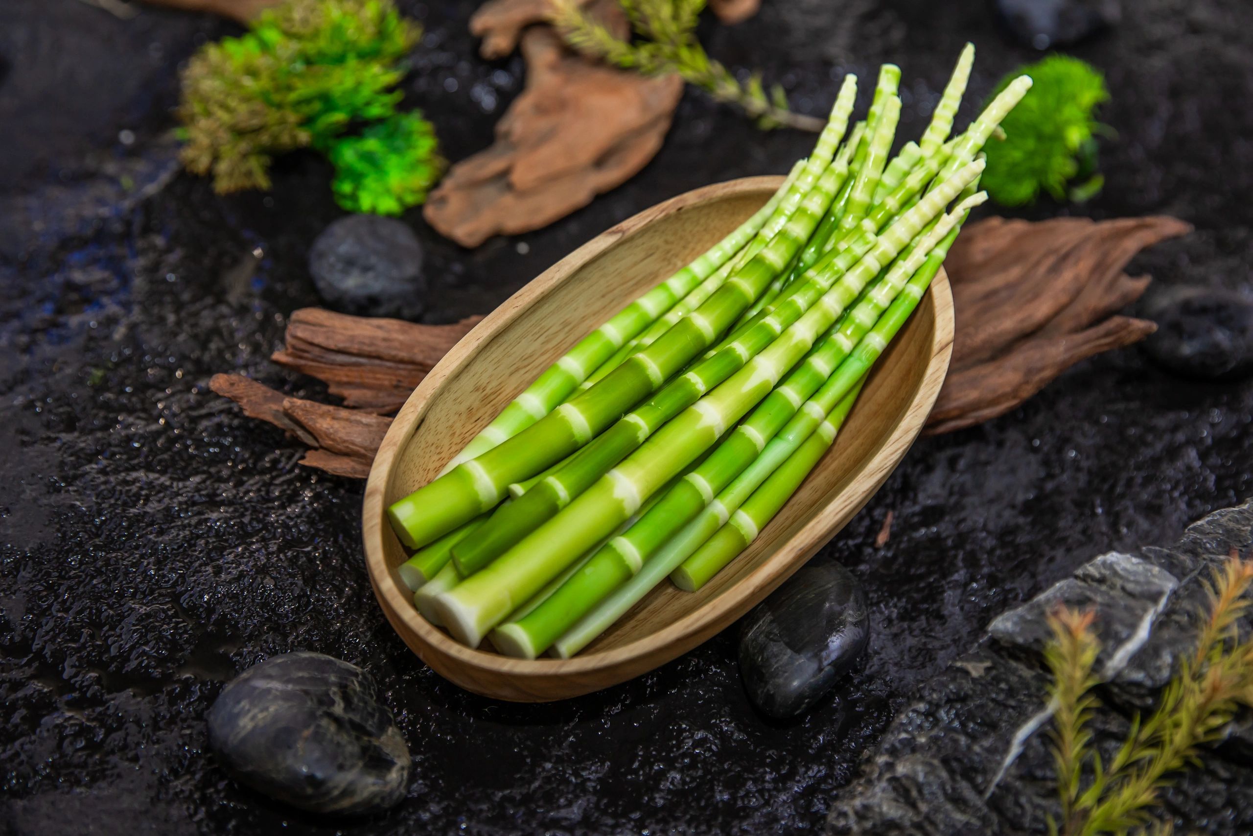 Dunkle Food-Fotografie als Hintergrundmotiv